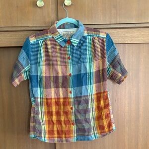 Ace & Jig Multicolor Plaid Button Down Shirt
